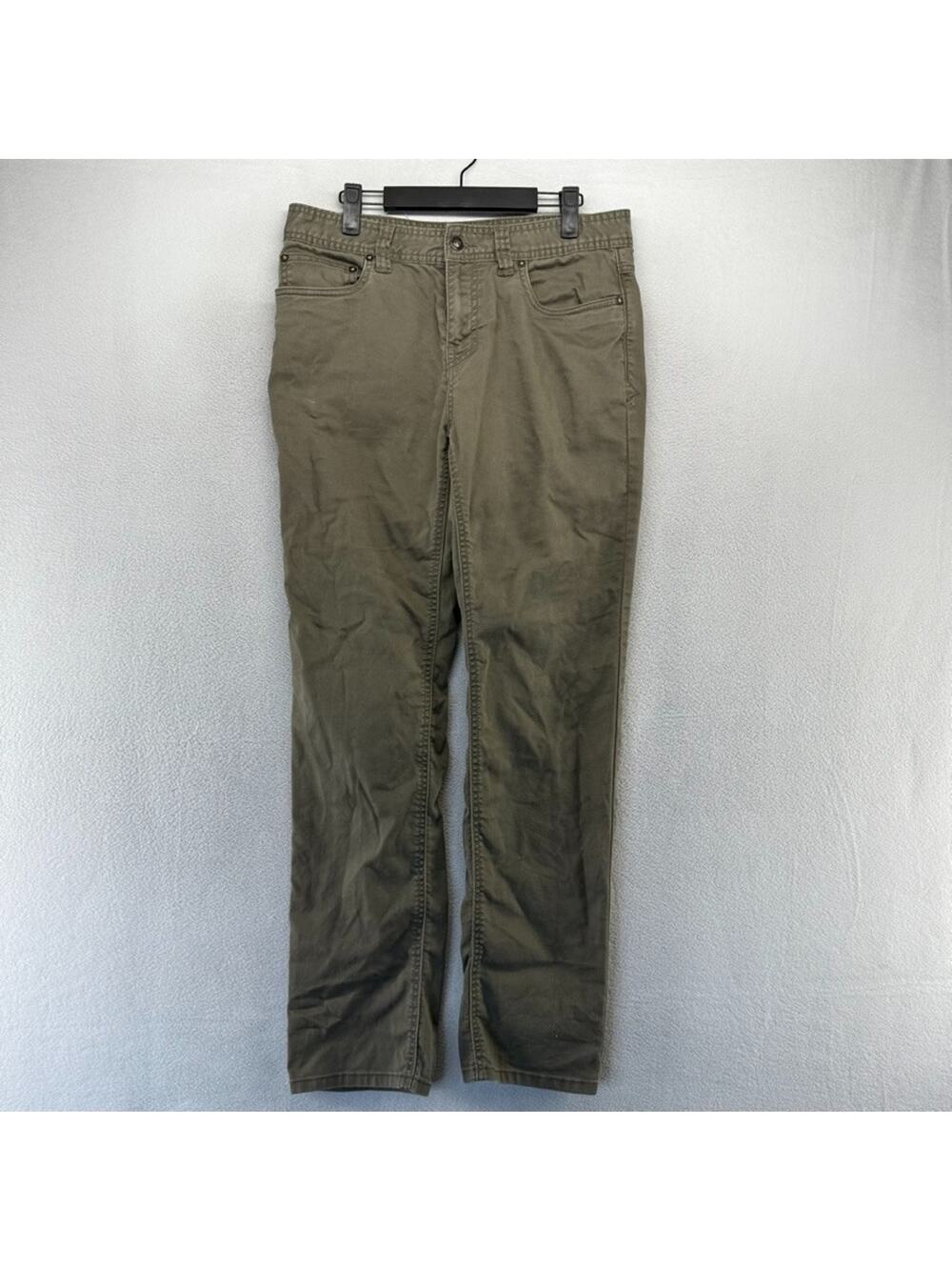 Prana Pants men's 31x32 FIT 32x30 Green Slim Fit Bridger 5 Pocket Cotton Outdoor